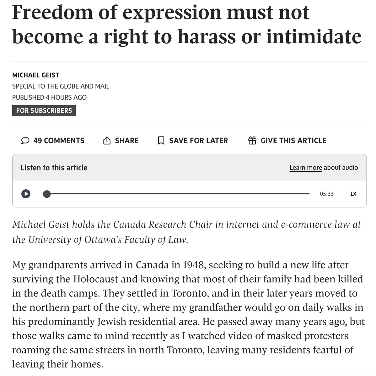 Michael Geist tweet media