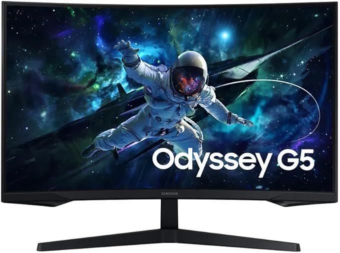macacodaspromo's tweet image. 💻📱👡⌨️ Monitor Gamer Samsung Odyssey G5 32, Resolução QHD, Taxa de atualização de 165Hz &amp;amp; 1ms de tempo de resposta (MPRT), Curvatura com 1000R, HDR 10, AMD FreeSync, Eye Saver Mode &amp;amp; Flicker Free Mode

💰 R$ 999 à vista

🎟️ Cupom: 20BLACK

🔗 Compre aqui:…
