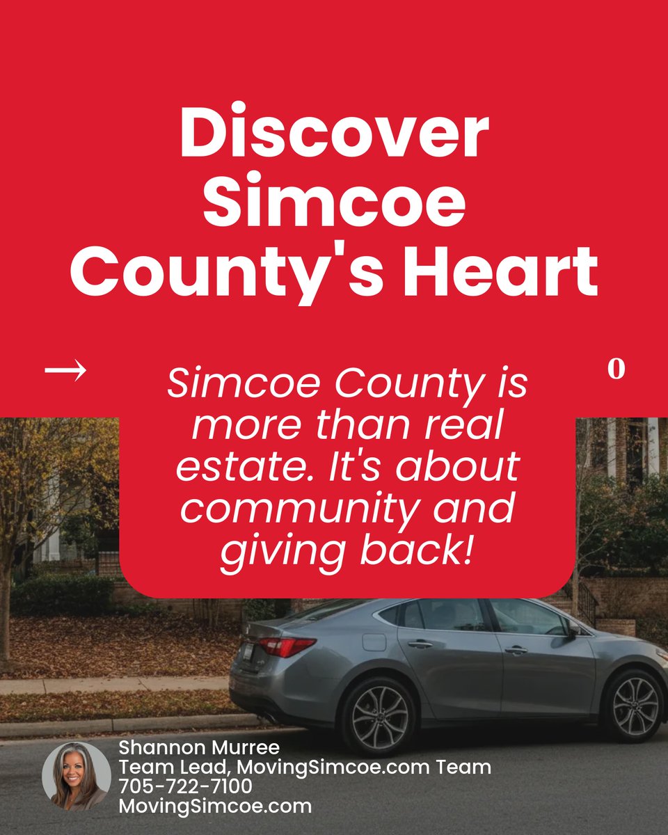 MovingSimcoe's tweet photo. Discover the heart of Simcoe County! 🌟 Our area isn’t just about real estate, it’s a community thriving with partnerships that make giving back easy and rewarding. Curious about how you can contribute or need ideas? Let’s chat! How do you give back? #SimcoeStrong https://t.co/jhc4yJrp5H