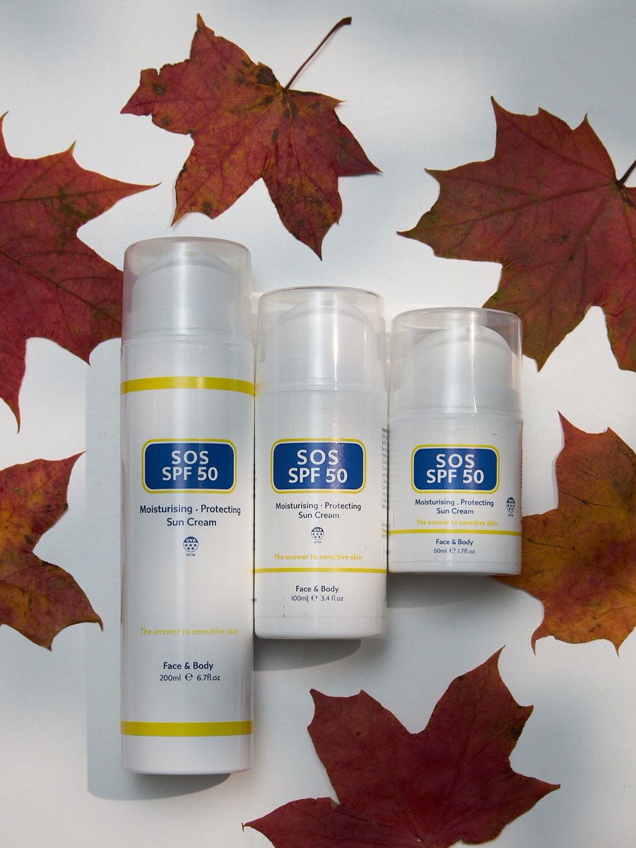sosserum's tweet image. SPF isn’t just for summer! 💛​

​Even on cloudy, chilly days, UV rays are still doing their thing - and your skin deserves year-round protection. This is your sign to pick up one of our fantastic SOS SPF 50 Sun Creams! 🌤️

​#SOSSerum #SPF50 #EverydaySPF #SkincareEssentials