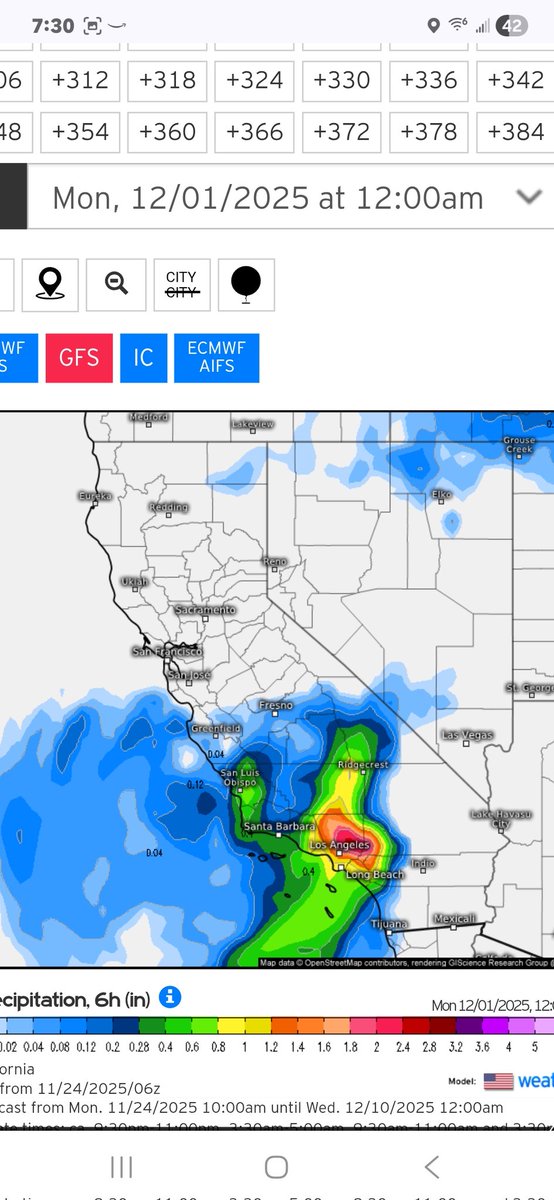 SoCalweathernet's tweet image. **Sunny with well above normal Temperatures through Friday, cooler and possible rain chances return early next week**

After a nearly 2 week long wet period that broke November rainfall records in many locations, the pattern has shifted to a much drier and Warmer one for the…
