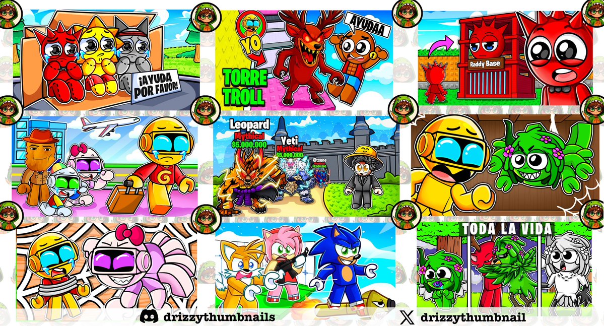 drizzythumbnail's tweet image. Ready for Roblox? These thumbnails are too!
🎯 Created for creators who want to grow
📥 DM us to improve your visuals! Affordable prices😉

#roblox #robloxgames #robloxian #stealabrainrot