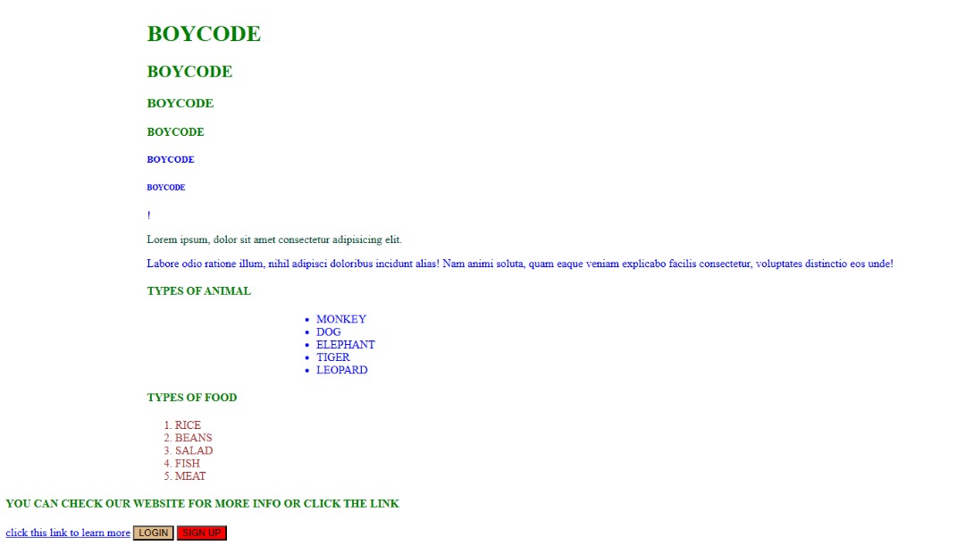 greythedev's tweet image. Learning software development with @BoycodeConf. We started from HTML as it should be. This is my progress so far—excited for what’s next.