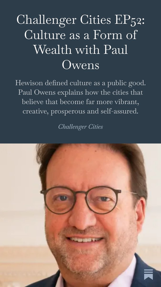 If people are into #cities and #culture ... then this is something we need to talk about more.