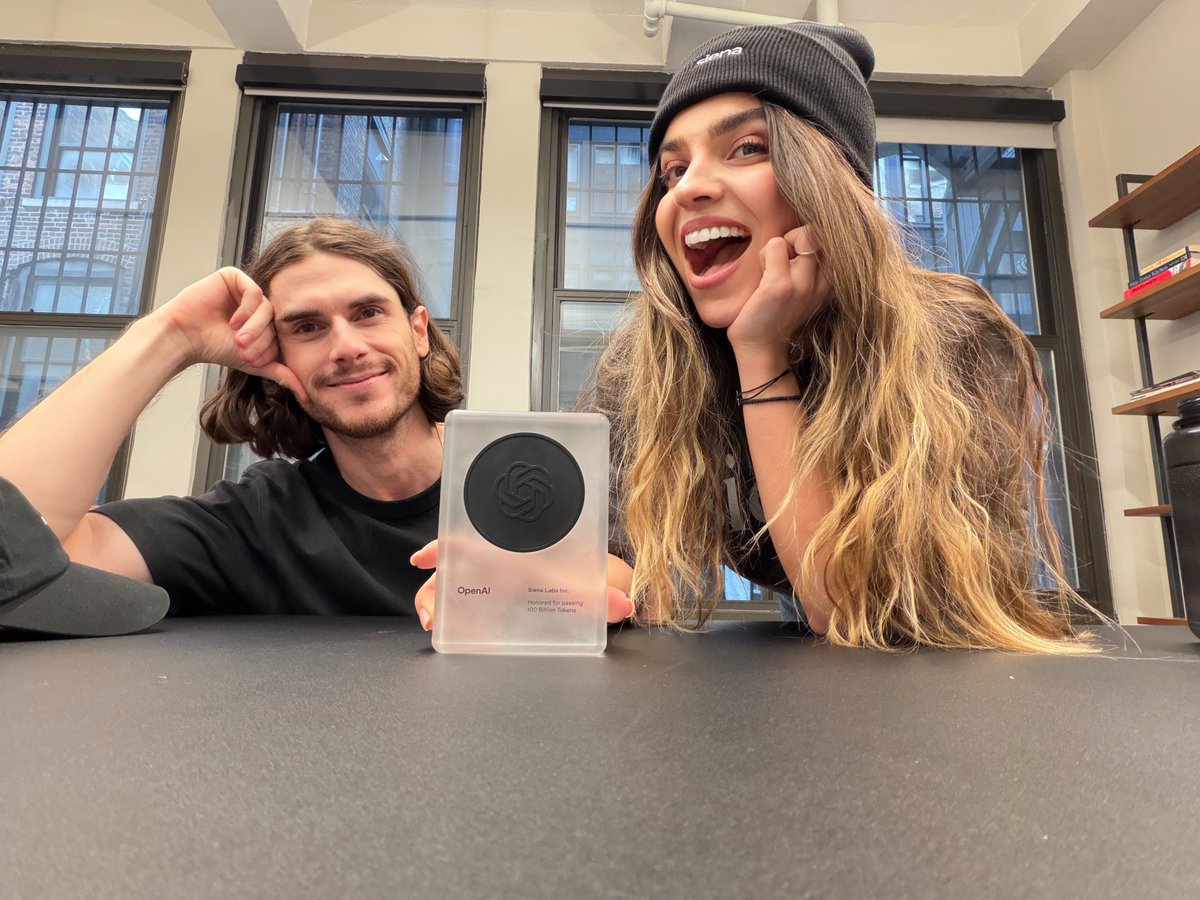 we recently hit 100 billion tokens with <a href="/OpenAI/">OpenAI</a>.

only ~140 companies globally have crossed this threshold. 

<a href="/siena_ai/">Siena</a> is one of them.

we put AI directly in front of customers every day. hundreds of thousands of customer conversations during brands' highest-stakes moments -