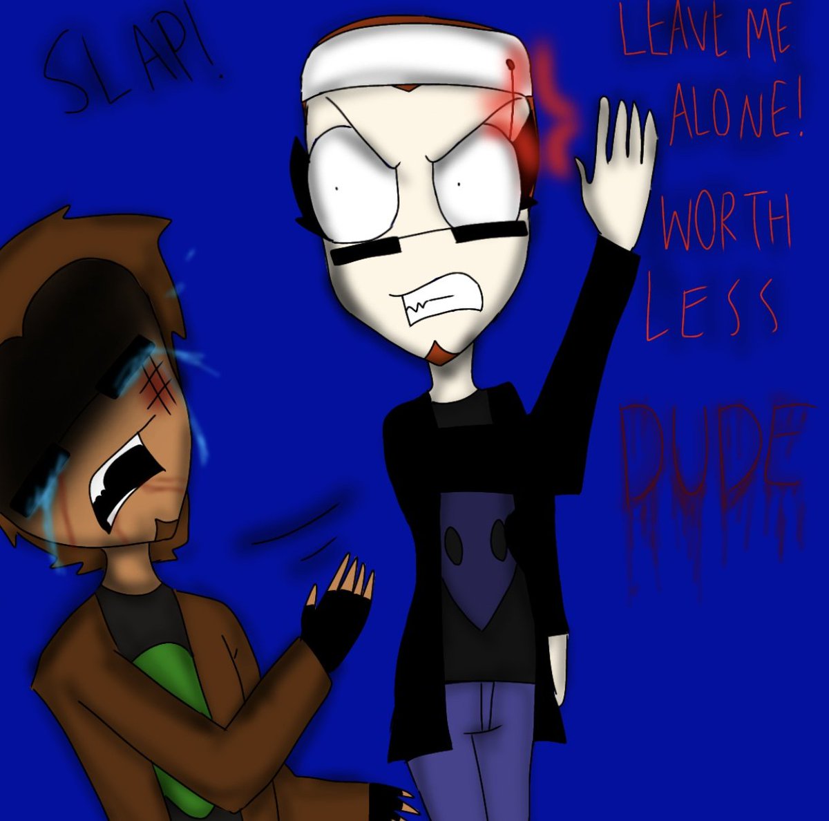 gyugyucat's tweet image. reposting what i made back in september after deleting it for getting too much attention. if anyone wants proof that its mine i can provide speedpaints &amp;lt;3 cr to original artist i got inspired by: iamkat_hello1 on tiktok
#postal #postaltwt #postaldude