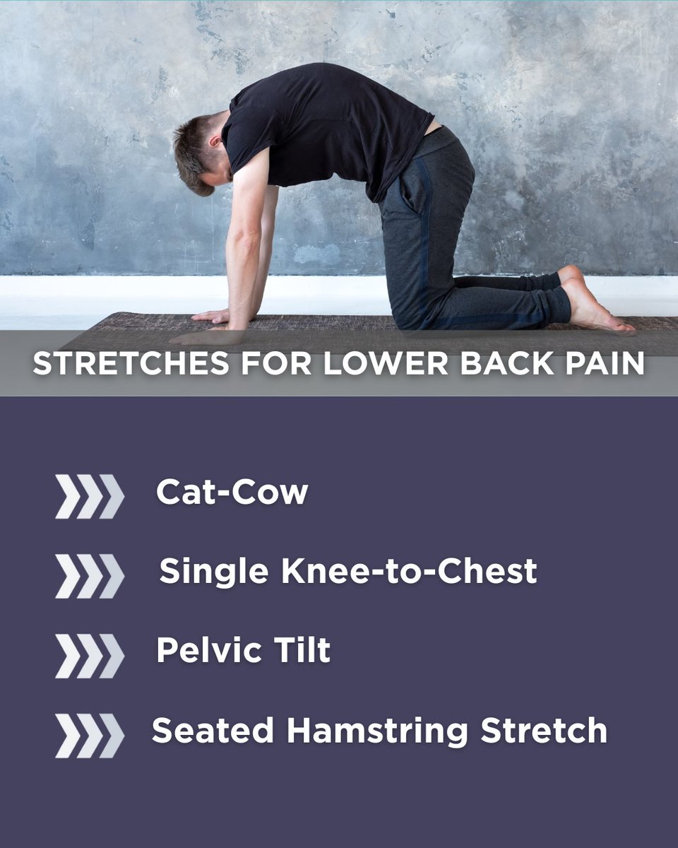 CitrusSpineIns's tweet photo. Struggling with lower back pain? Start with gentle stretches to relieve tension and improve flexibility. Warm up first, listen to your body, and stretch carefully. We’re here to guide your recovery! https://t.co/iQ2X9quvAS