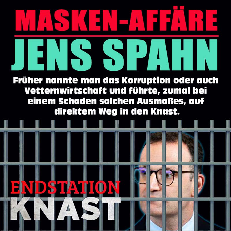 VidWash2894's tweet image. Wir können uns #SpahnRaus nicht mehr leisten! 
Er muss die ca. 13,5 Milliarden zurückzahlen, die er dem Gesundheitswesen entzogen und seinem Umfeld sowie der #CDU zugeschoben hat. Dieses Geld gehört den Beitragszahlern der gesetzlichen Krankenkassen! #SPAHNINDENKNAST