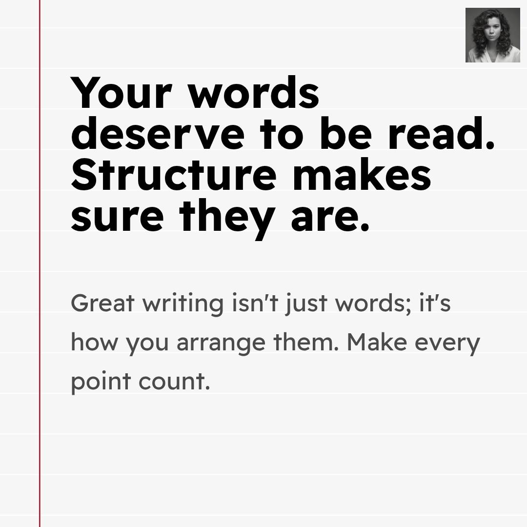 kimbra_ritchie's tweet image. Make structure obvious.
Headings = roadmap
Bullets = bite-sized points
Flow: intro -&amp;gt; evidence -&amp;gt; wrap
Which tip will you try?

#writingtips #readability #contentstructure #literaryawareness #literature