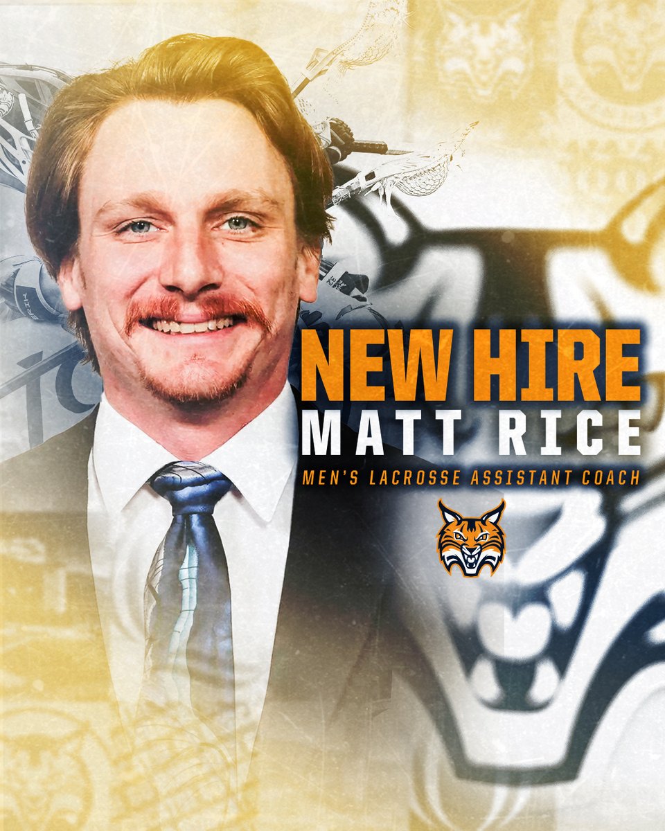 QU_MLAX's tweet image. We&apos;re excited to officially welcome Matt Rice to our coaching staff!

Matt will serve as our Offensive Coordinator heading into the 2026 season.

📝 READ: bit.ly/4oksSBl

#BobcatNation x #MAACLax