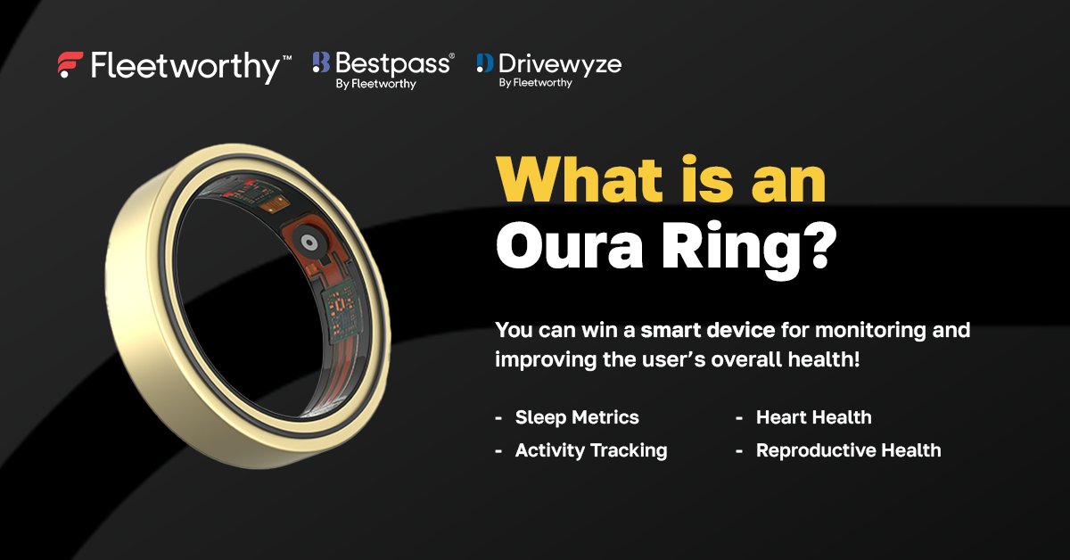 Make sure you're following the Fleetworthy LinkedIn page before Jan 4, 2026 to be automatically entered to win an Oura Ring! No forms, no extra steps. Just follow to enter.

For details: ow.ly/w5UB30sR3P3