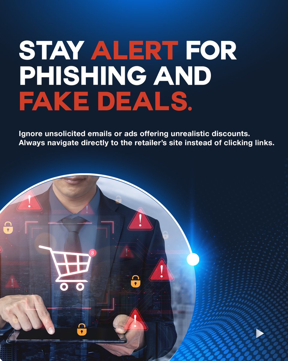 QuickStartIntel's tweet image. As holiday online shopping picks up, so do online threats!

Stay safe: shop on trusted HTTPS sites, use secure payment methods, avoid suspicious links, and strengthen your passwords

🔗Learn more about our Cybersecurity Bootcamp: ow.ly/AorT50Xu9r1

#OnlineShoppingSafety