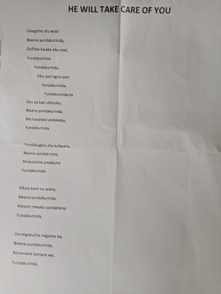 Songs/Hymns done in Giryama or any other mother language usually slap differently