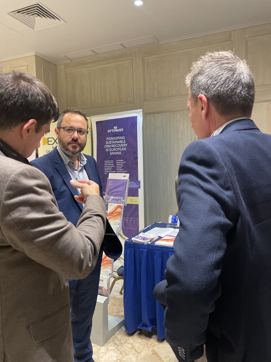 OptiminerEU's tweet image. A proud highlight for our team!
The OPTIMINER project was featured at the 10th Greek Raw Materials Community Dialogue, presented by our partner @CORE_inno.
CORE Innovation Group also showcased COREbeat, their cutting-edge solution for #PredictiveMaintenance. COREbeat is…