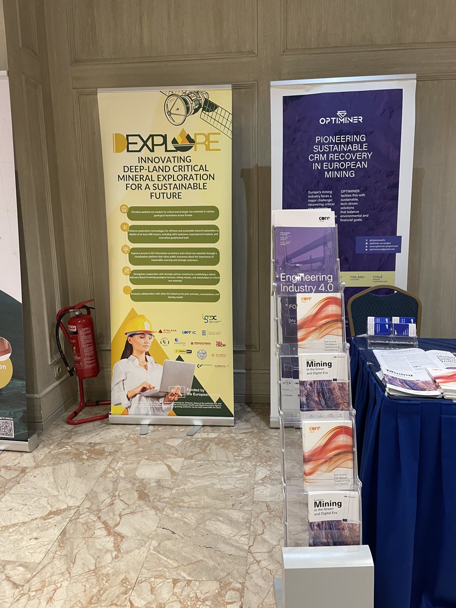 OptiminerEU's tweet image. A proud highlight for our team!
The OPTIMINER project was featured at the 10th Greek Raw Materials Community Dialogue, presented by our partner @CORE_inno.
CORE Innovation Group also showcased COREbeat, their cutting-edge solution for #PredictiveMaintenance. COREbeat is…