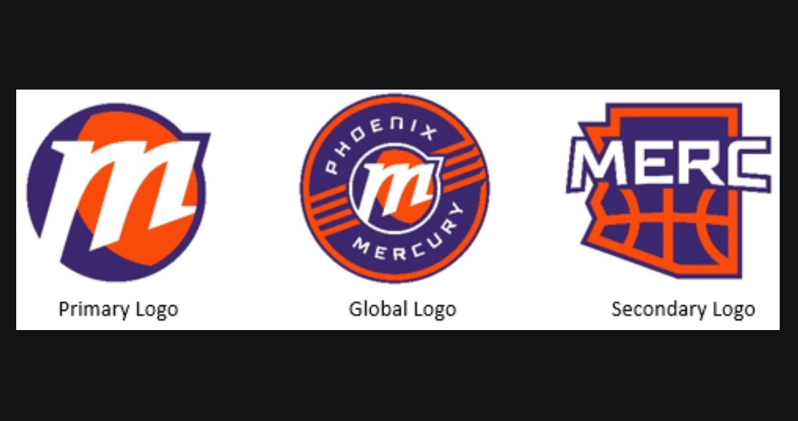 Rebrand 🤝 Mercury 

The Mercury debuted three new logos today which are the work of lead designers Kelly Streeter and Jaden Guilford. It was about a three year process and will include the team unveiling new uniforms.