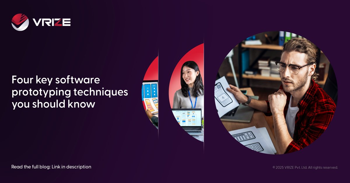VrizeInc's tweet image. The fastest path to a successful product? A smart prototype.

Here are four prototyping techniques that help teams validate early, align decisions, and move into development with confidence.

Read more: vrize.com/insights/blogs…

#Prototyping #SoftwareEngineering