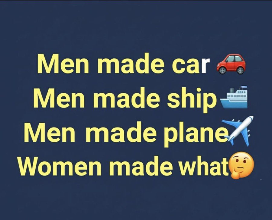 PeriklesGREAT's tweet image. What have women made ? 🤔🤔