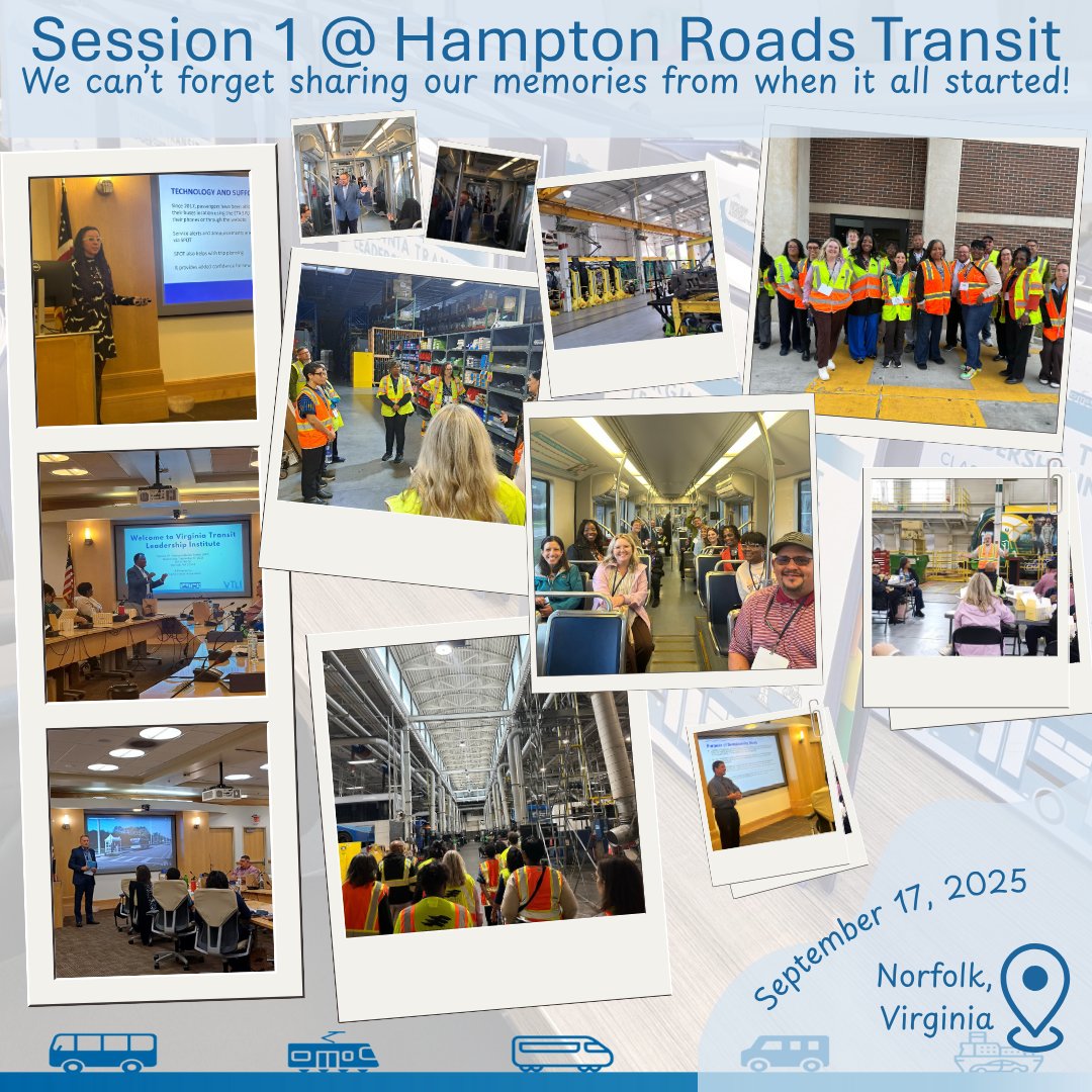 VaTransitAssoc's tweet image. Our #VTLI fellows have been busy! Jaunt hosted our November session &amp;amp; OmniRide hosted our October session. With lots of #transit speakers &amp;amp; facilities to enjoy, we&apos;re eager to take a holiday break!

We encourage our fellows to share their favorite parts of #VTLIAdventures!
