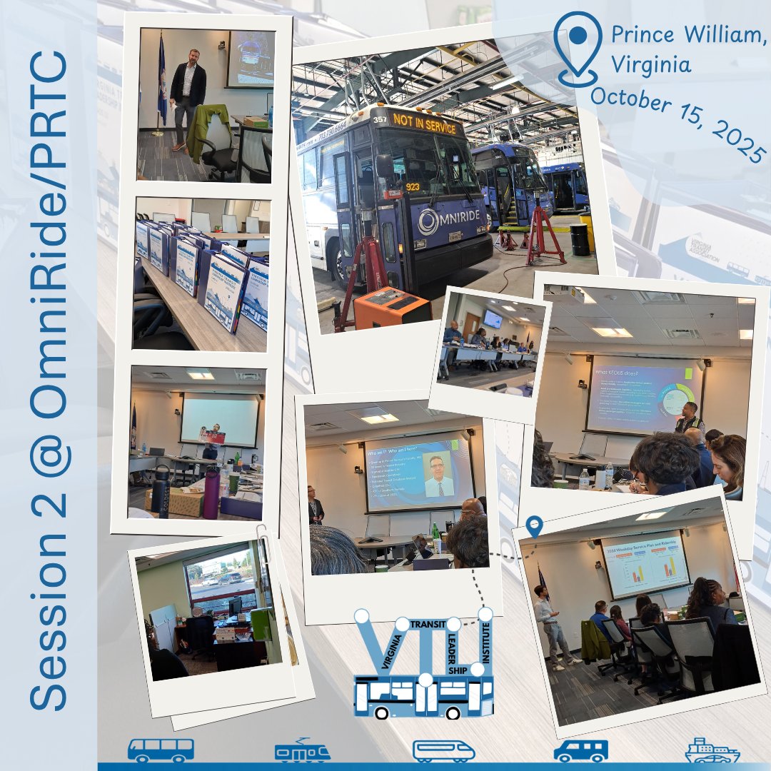 VaTransitAssoc's tweet image. Our #VTLI fellows have been busy! Jaunt hosted our November session &amp;amp; OmniRide hosted our October session. With lots of #transit speakers &amp;amp; facilities to enjoy, we&apos;re eager to take a holiday break!

We encourage our fellows to share their favorite parts of #VTLIAdventures!