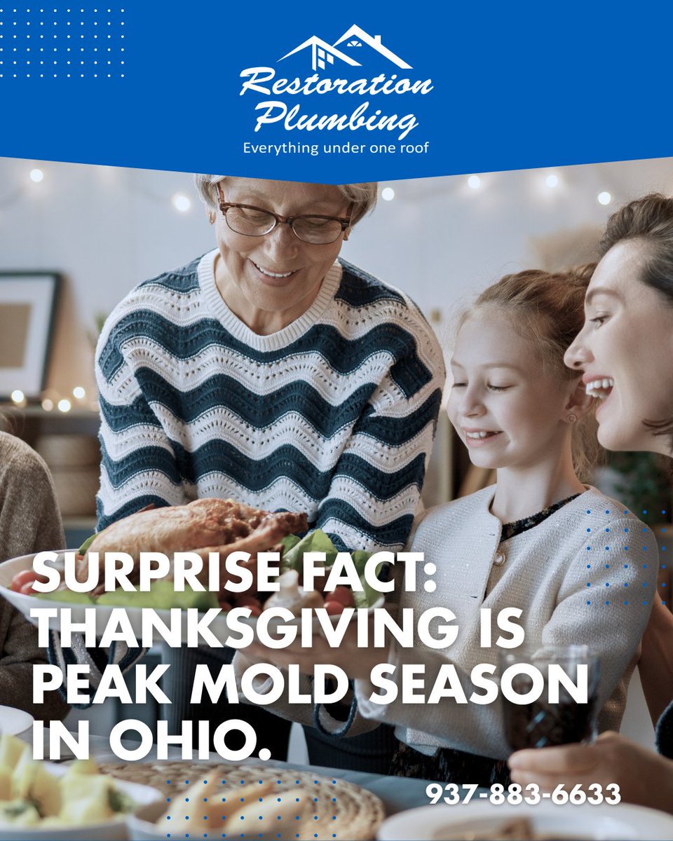 RamMoldPro's tweet photo. Thanksgiving = peak mold season.
Smell musty? Call 888-609-6653
#MoldRemoval #OhioHomes https://t.co/mzuM4j9gYw