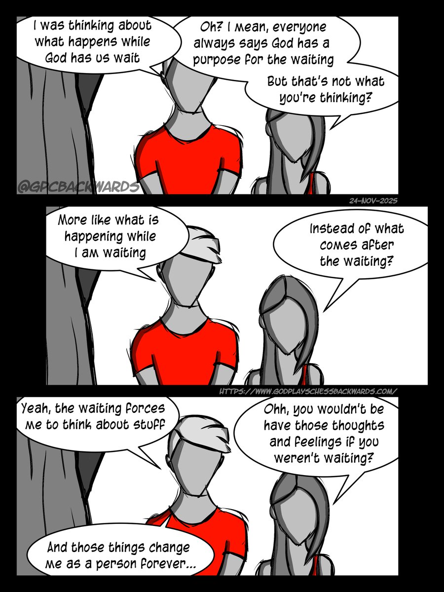 GPCBackwards's tweet image. Comic - Purpose In Having To Wait