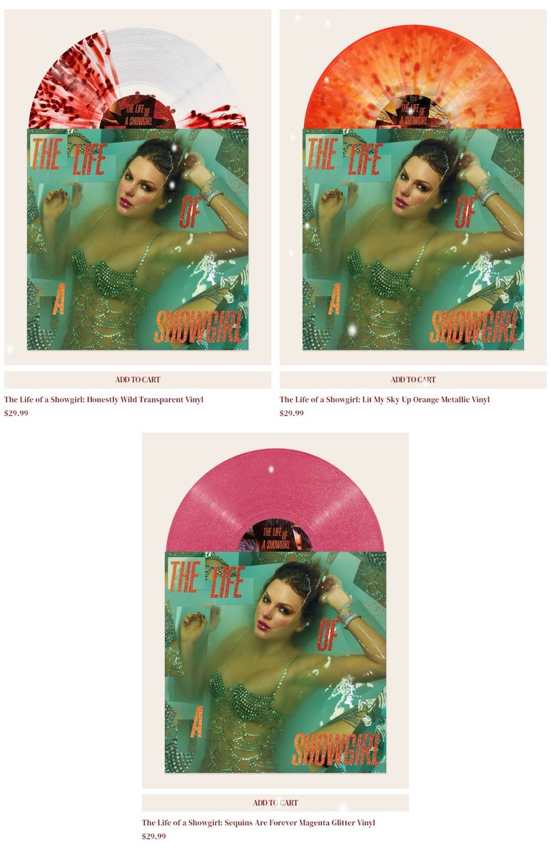spotify_swift's tweet image. 🚨 Taylor Swift announced new limited vinyl variant for &quot;The Life of a Showgirl&quot;

Available for 24 hours