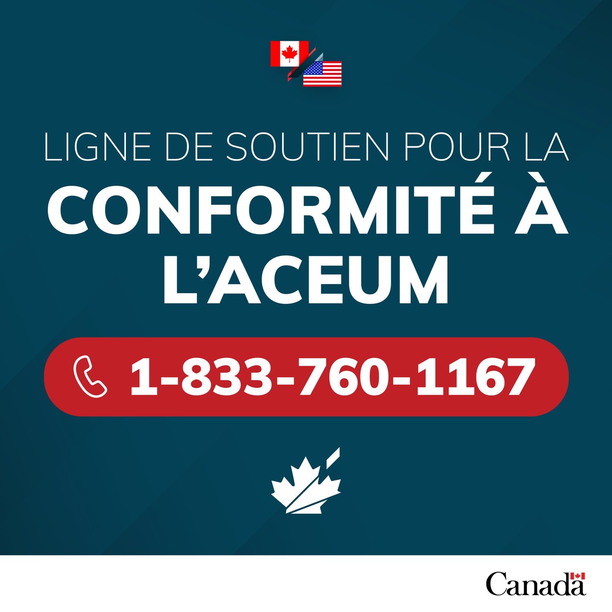 SDC_TCS's tweet photo. Assurez-vous que vos marchandises sont conformes aux règles de l’#ACEUM pour accéder aux É.-U. en franchise de #droits

Des questions sur le processus? Appelez notre ligne d’information

📞 1-833-760-1167 | Lundi au vendredi, 7 h à 20 h (HE)

Plus d’info : https://t.co/jhyeeAgHdK https://t.co/57RTk31HUB