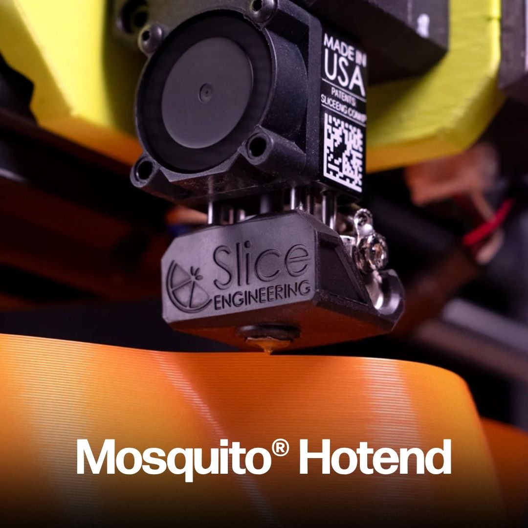 SliceEngineer's tweet image. Thinking of upgrading your printer to the Mosquito Hotend? Here are some of the benefits you&apos;ll gain:

⚫ Effortless One-Handed Nozzle Changes™
⚫ Access to engineering-grade plastics
⚫ Bimetallic Heat Break™ to eliminate heat creep

Shop now: sliceengineering.com/products/the-m…