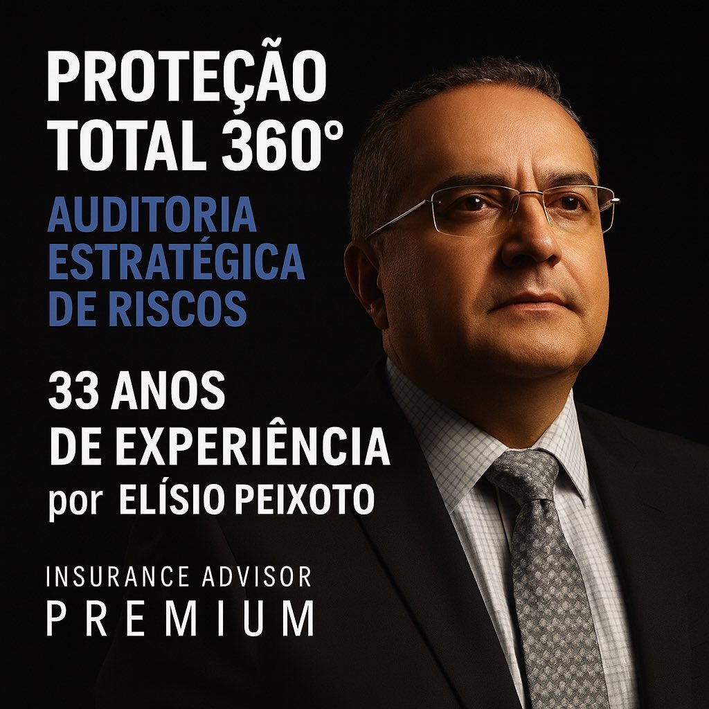 elisiopeixoto's tweet photo. Proteção Total 360º não é um seguro, é um diagnóstico profundo dos riscos que podem comprometer sua família e seu patrimônio. É a análise estratégica que lhe oferecemos:   https://t.co/M89HXapTt5 #InsuranceAdvisorPremium #protecao360 #gestaoderiscos #consultoriaemseguros #seguros https://t.co/2ivwB14FX3