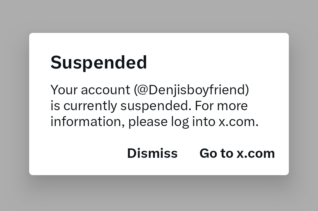 I got fucking suspended I'm trying to refollow my oomfs
