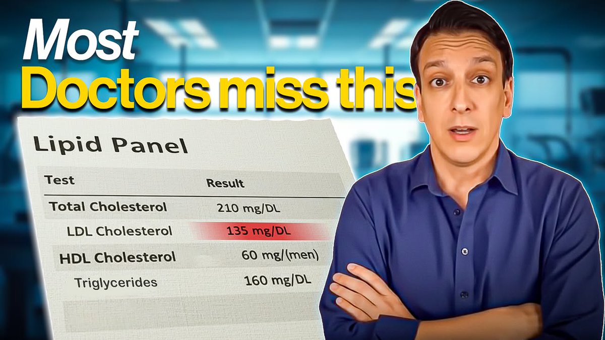 Cholesterol, HDL, LDL, Triglycerides...

What does this stuff REALLY mean and how do we avoid heart attacks?

Simplest video I´ve ever done on this topic. Everything you need to know to understand your lipid panel better than most doctors in just 11minutes!

full vid below🔽