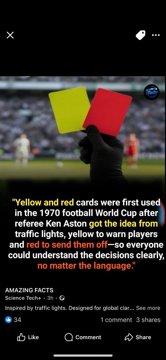 BracknellRa's tweet image. Thought this was interesting. 

#yellowcard #redcard #referee