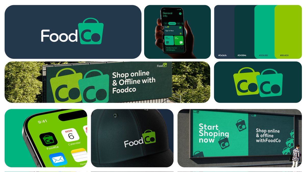 SmartMeso's tweet image. 14/30
Brand: Foodco 
FoodCo Nigeria Limited is multichannel retailer and consumer goods company in Nigeria. Their major operations Supermarkets, Fast-food, manufacturing... 

Here&apos;s a proposed rebrand for the company.
#30DaysCreativeEvolution 
Hit or miss🤔?