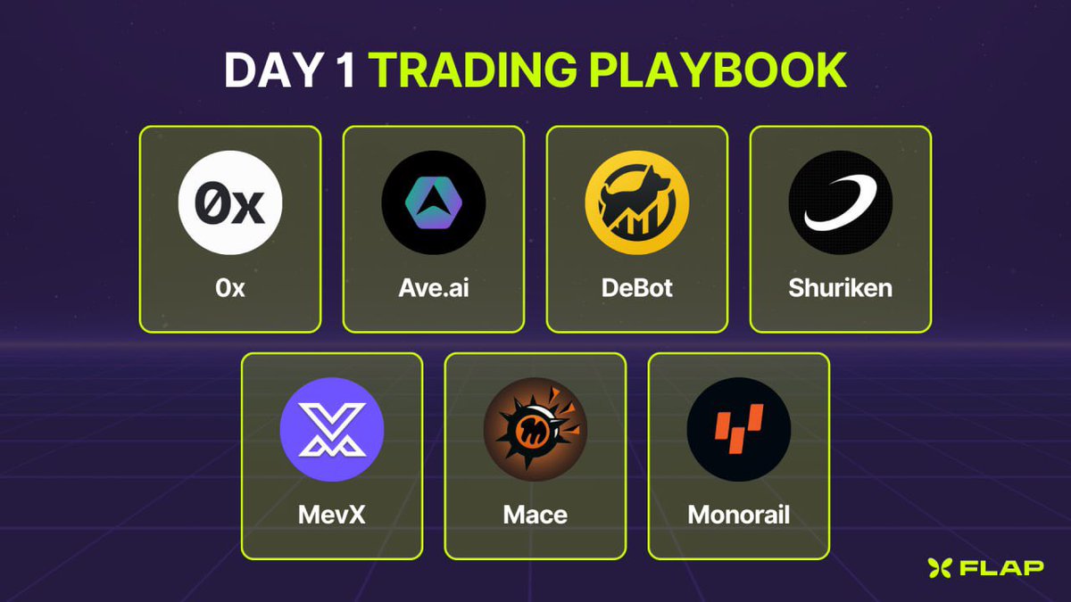 flapdotsh's tweet image. FLAP Monad Day 1 💜

Trade Flap tokens with these degen stacks now😎

@0xProject 
@aveai_info 
@Debot_Official 
@ShurikenTrade
@MEVX_Official
@mace_ag 
@monorail_xyz