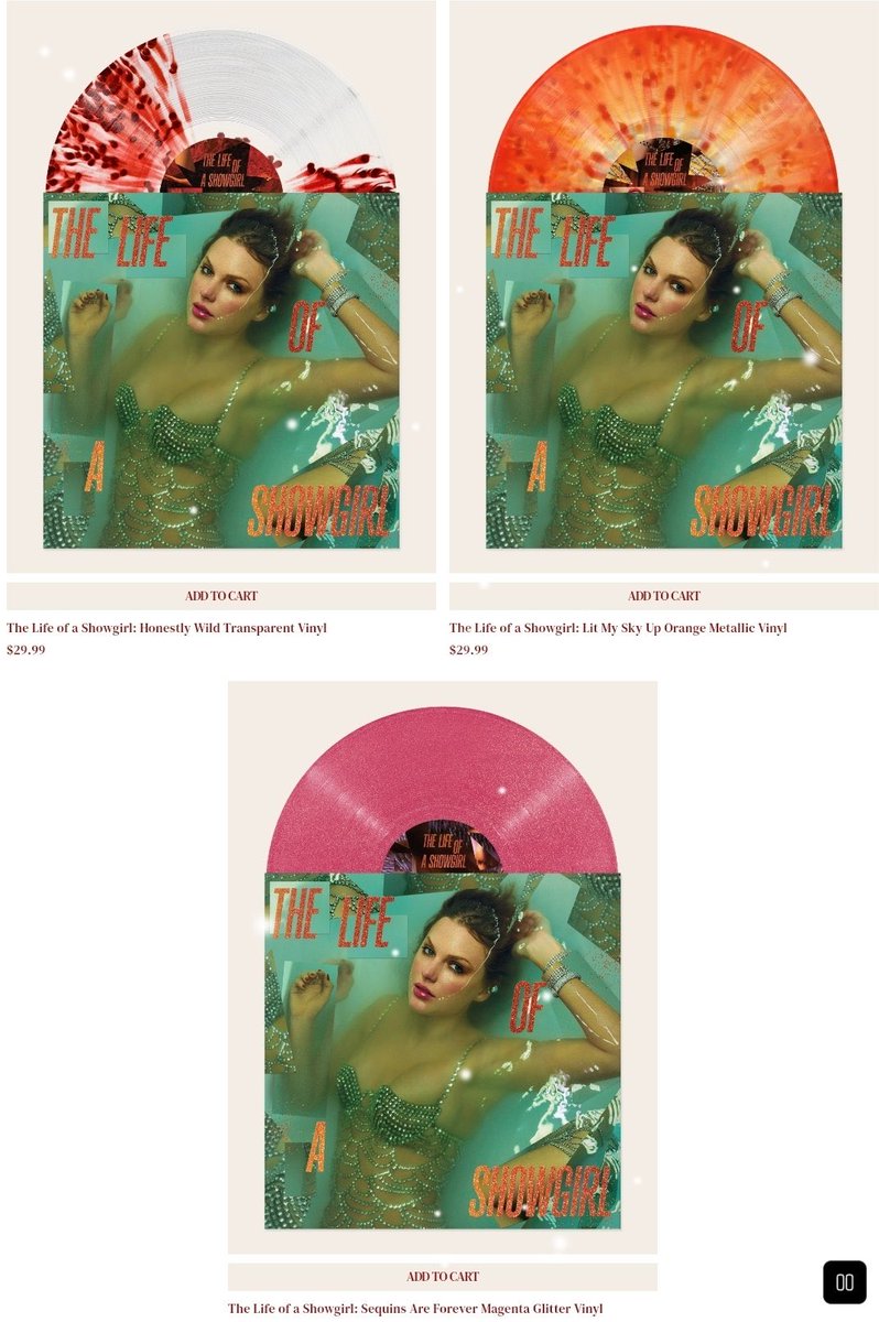 SwiftPL's tweet image. Świąteczne winyle The Life of a Showgirl dostępne na stronie Taylor