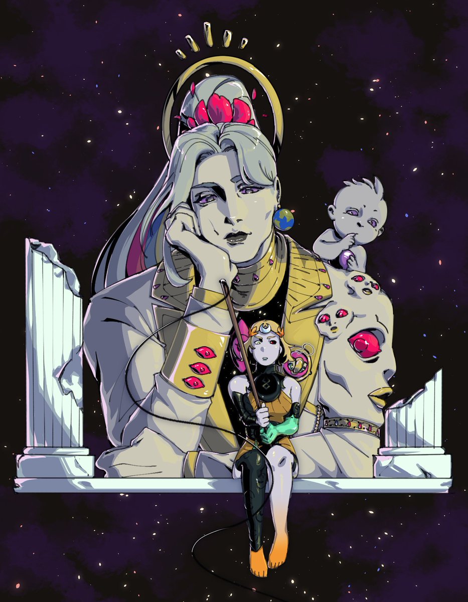 jusdraws's tweet photo. I was sad when Chaos didn't comment on Melinoe fishing in their realm, so I drew them watching her instead :)
#hades2fanart https://t.co/M6il9rO6S7
