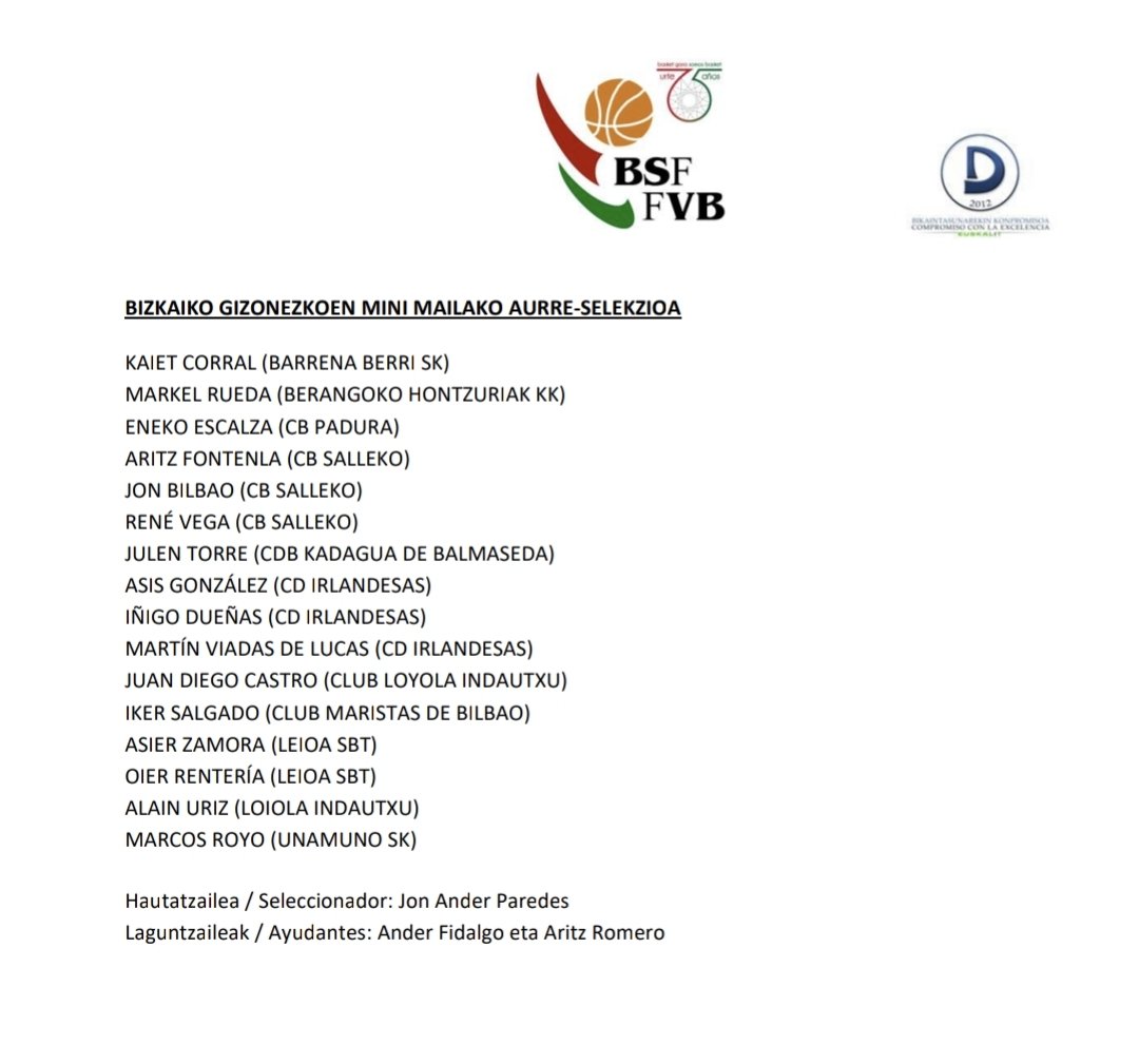 jituino's tweet photo. 🏀➡️#Baloncesto
Las preselecciones de @BizkaiaBasket #Minibasket
Continúan, con novedades, la preparación del #EUSKNAF25.
En esta ocasión en el polideportivo de #Lemona El domingo por la mañana. https://t.co/lHjEis9FRZ