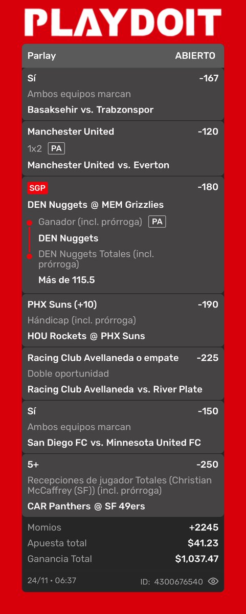 Parlay pa las chelas