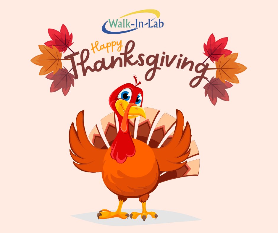 walkinlab's tweet image. Happy Thanksgiving from all of us at Walk-In Lab. 🧡
Today we’re grateful for good health, family, community, and YOU. Wishing you a peaceful day filled with connection, comfort, and gratitude.
🦃💛

#Thanksgiving #HappyThanksgiving #Gratitude #WellnessJourney #HealthAndWellness