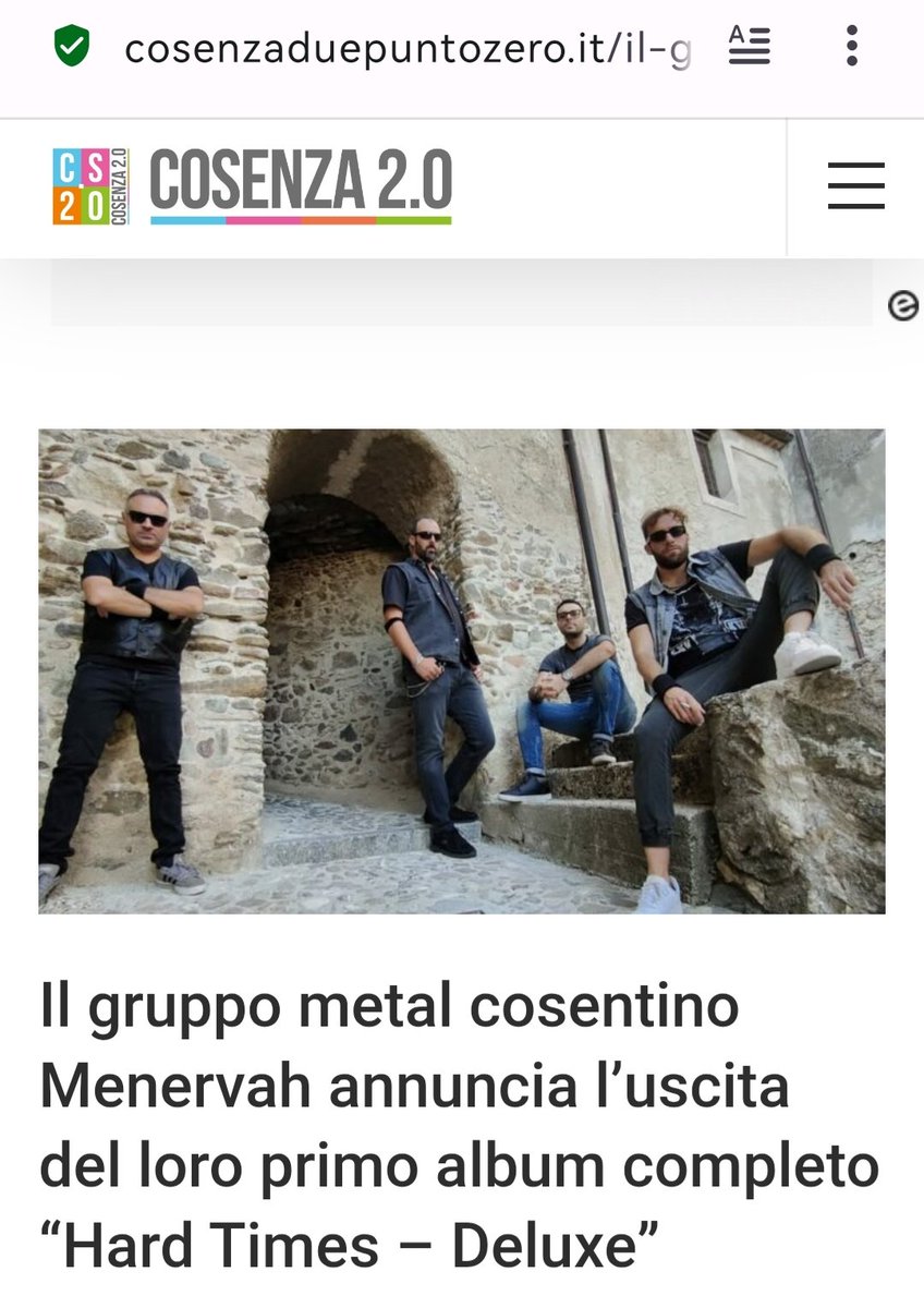 Grazie Cosenza 2.0! 🎧

cosenzaduepuntozero.it/il-gruppo-meta…

#menervah #menervahband #metal #heavymetal #calabria #cosenza