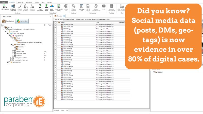 parabencorp's tweet image. Did you know? Social media data (posts, DMs, geo-tags) is now evidence in over 80% of digital cases. Paraben&apos;s tools are built to capture and analyze this complex data with judicial integrity. Schedule a demo: bit.ly/41slGL4