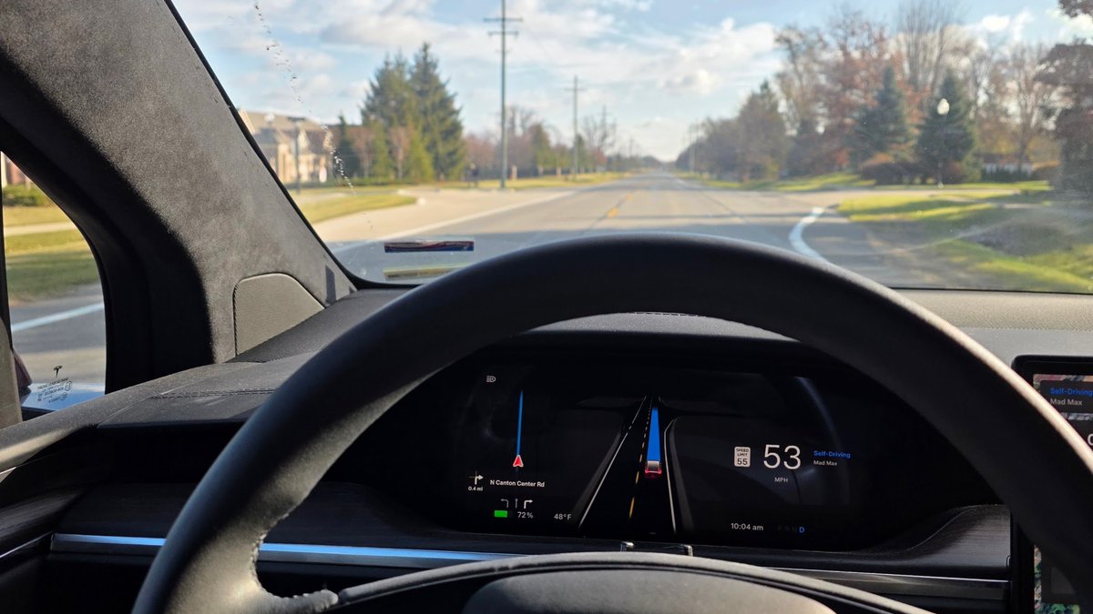 It's crazy how much speed profiles have been nerfed in FSD 14.2. 55mph road with no traffic in front and even mad max will drive below the speed limit