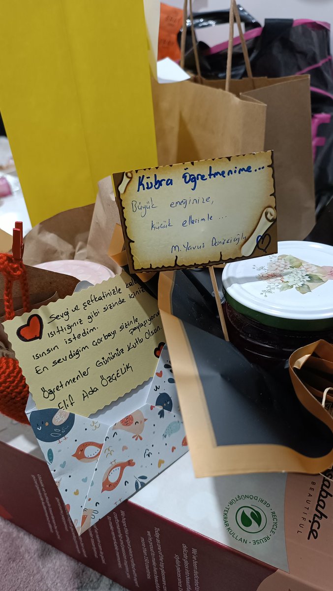 O zaman benimde öğretmenler günüm kutlu olsun minik kuşlarım benim ❤️