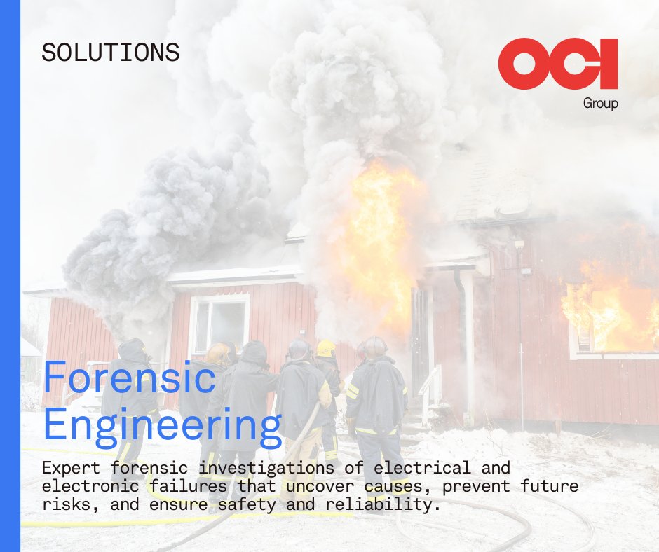 OCI_GroupInc's tweet image. Electrical failures can have serious consequences like fires and injuries. At OCI Group, our experts investigate these issues to uncover root causes. Get the clarity you need!  

Learn more: ocig.com/solutions/fore…