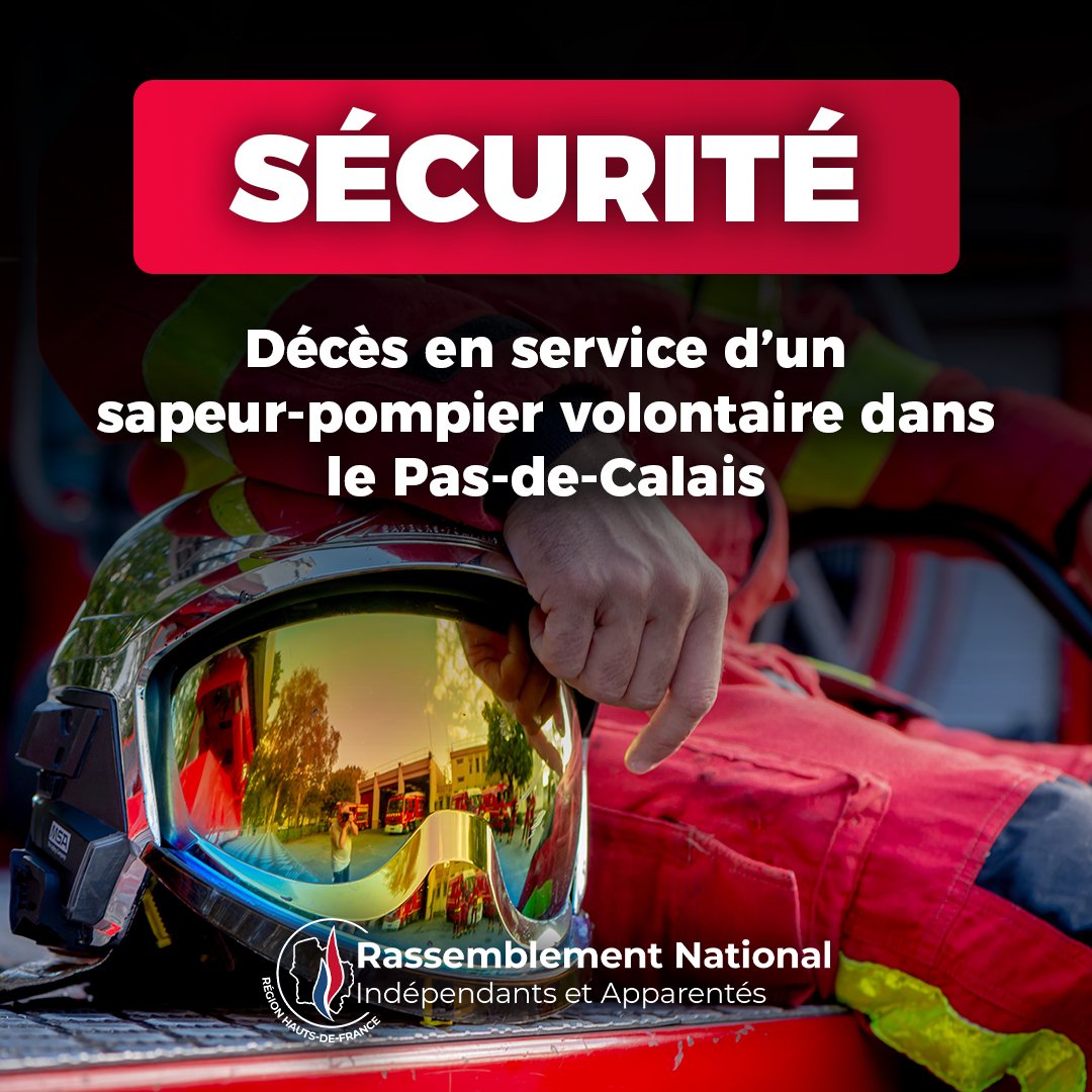 rn_hdf's tweet image. 🔴 Décès en service d’un sapeur-pompier volontaire dans le Pas-de-Calais

Notre communiqué de presse :