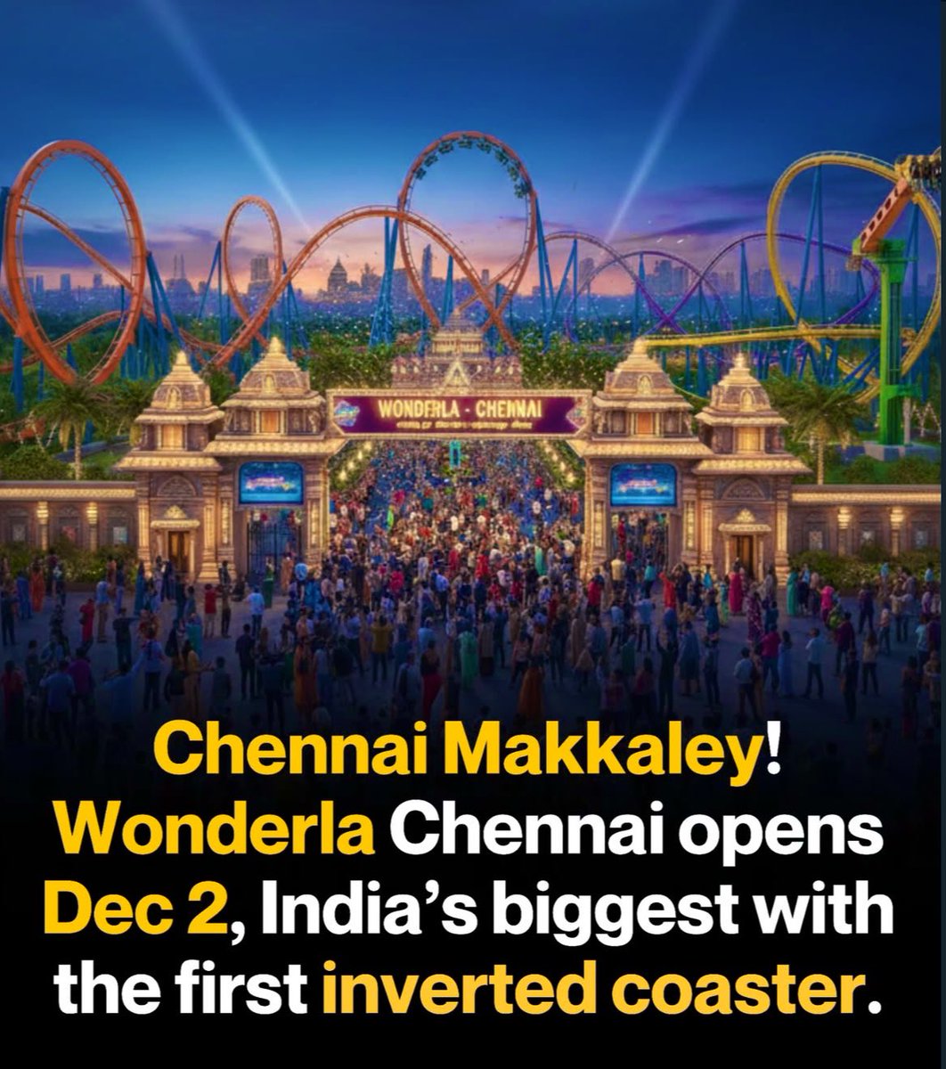 SreeniSmart's tweet image. Are you ready guysssss?🔥🥳
❤️
#Wonderla #Chennai