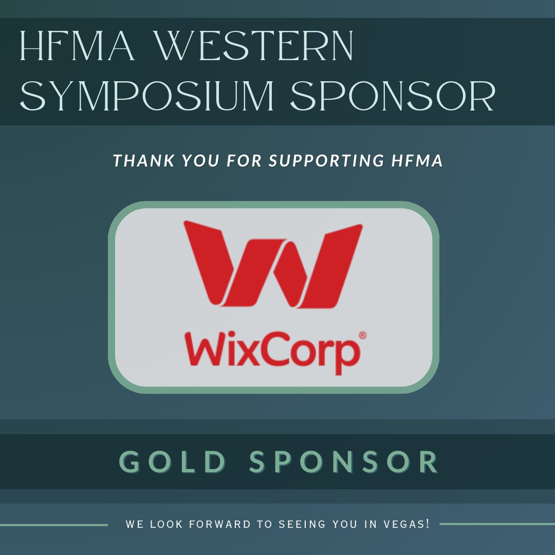 We’re pleased to welcome Wixcorp as a Gold Sponsor of the 2025 HFMA Western Regional Symposium!

They’ll even have live music at their booth, because saving money should sound good too. 🎸

Stop by booth 252!