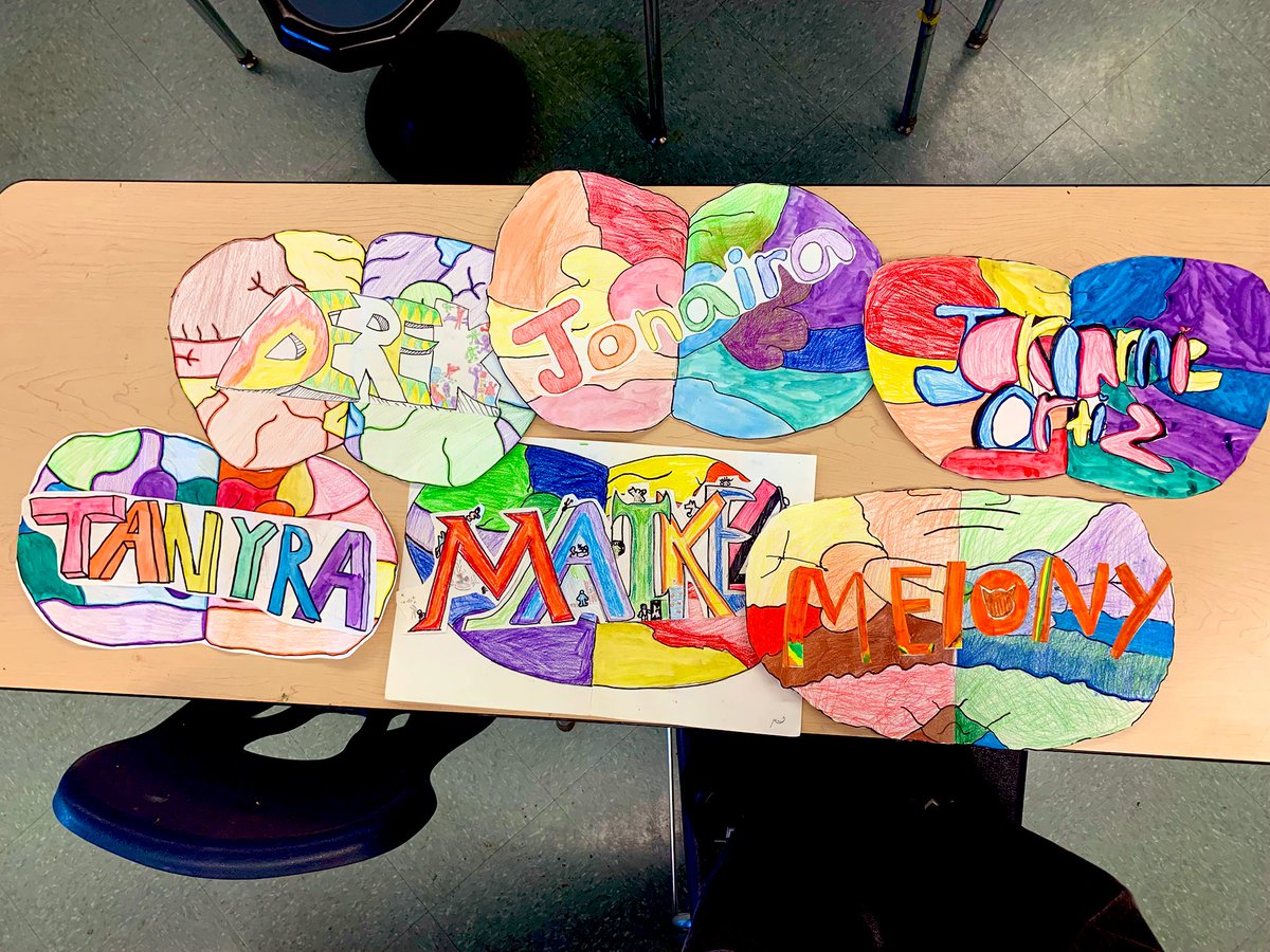 swartstudio's tweet image. I’m obsessed with the brains sixth graders are turning in! #artclass #brainpower #SWartStudio