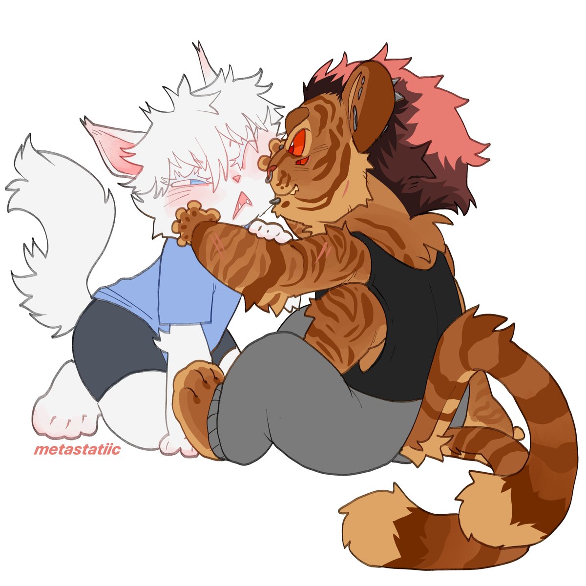 metastatiic's tweet image. #宿五 #sukugo pestering .. comm for @gojostinks